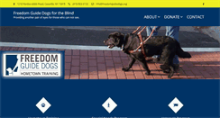 Desktop Screenshot of freedomguidedogs.org