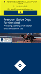 Mobile Screenshot of freedomguidedogs.org